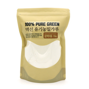 맥선 유기농 밀가루 1kg (강력1등급)