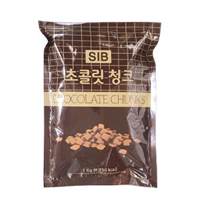 초콜릿 청크 1kg (코코아메스 36%, 코코아버터 4%)