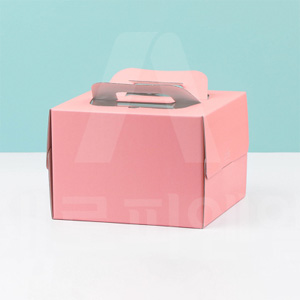 케익박스1호(핑크) 5세트 (210×210mm), 하판포함