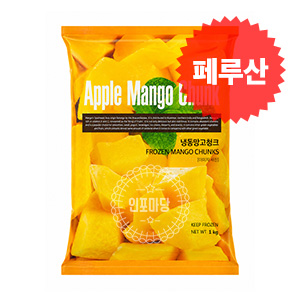 냉동 망고청크(페루산 애플망고) 1kg