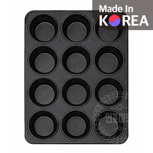 [오븐전용] 높은 머핀틀 12구 (홀컵판)